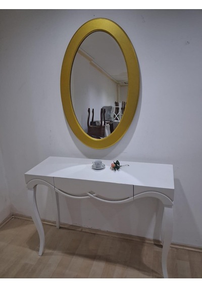 Dresuar Cnc Çökertme 90671 Model Oval Gold Renk Ayna Lake Beyaz Tabla Kayn Aslan Ayak Beyaz - Gold Dresuar Cnc Çökertme 90671 Model Oval Gold Renk Ayna Lake Beyaz Tabla Kayn Aslan Ayak Beyaz - Gold