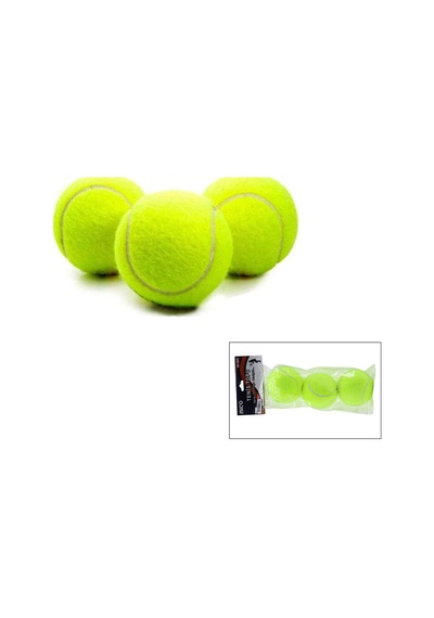 Lunaev 3pcs Tenis Kort Topu Poşetli Kartela Ambalaj
