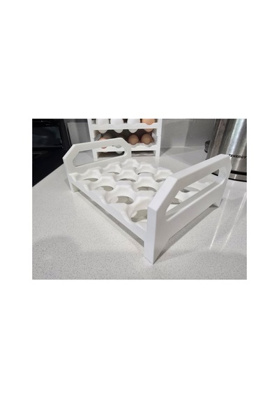 Pratik Yumurta Düzenleyici Stand Üst Üste Takılabilir Buzdolabı Organizer Çok Renkli