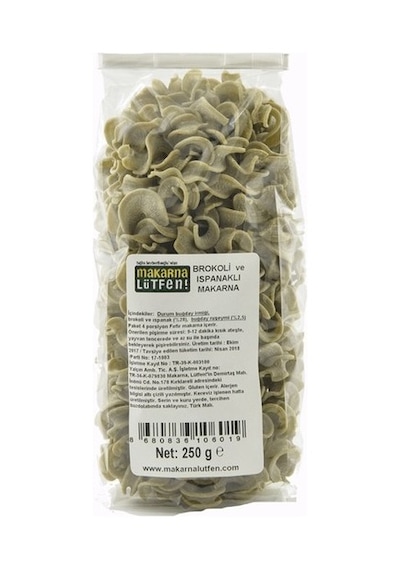 Makarna Lütfen Brokoli ve Ispanaklı Makarna 250 G