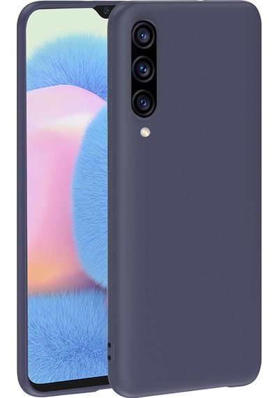 Zore Samsung Uyumlu Galaxy A30s Kılıf Zore Premier Silikon Kapak - Lacivert
