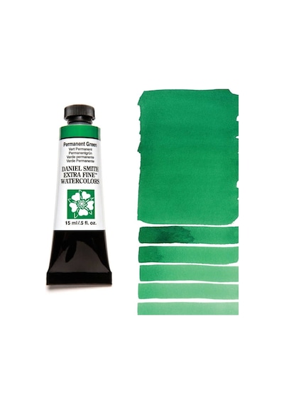Extra Fine Tüp Suluboya 15 Ml Seri 1 Permanent Green Nocolor-fedc37f3