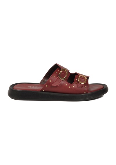 Ayakmod 513088 Z Bordo Kadın Terlik
