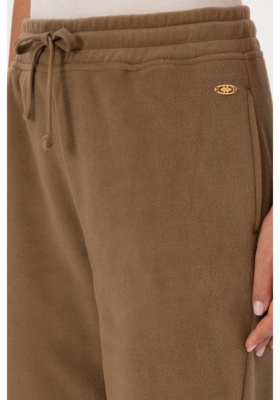 U.S. Polo Assn. Kadın Haki Polar Jogger Eşofman Altı 50318758-VR027