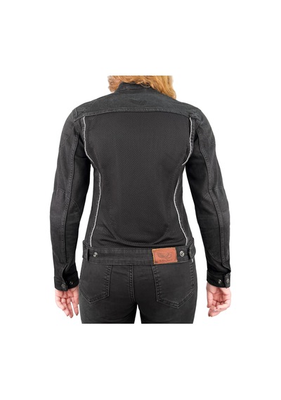 The Biker Jeans Grey Ice Korumalı File Motosiklet Kot Montu Kadın