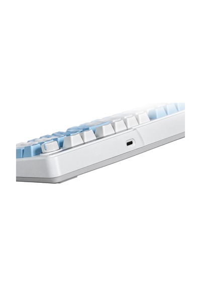 Dragos Colorpulse Mavi Beyaz Red Switch Hotswap Şarjlı Usb Wireless Bluetooth Full Rgb Mekanik Oyuncu Klavyesi