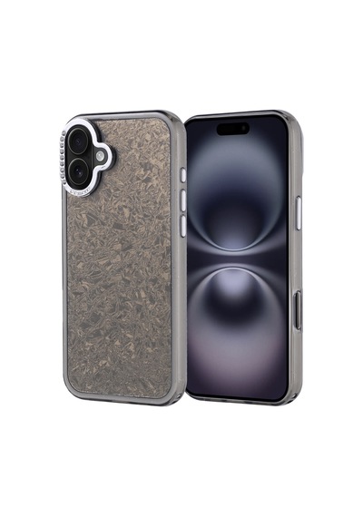 Kilifone - İphone 16 Plus Uyumlu Kılıf Taşlı Tasarımlı Koruyucu Kapi Kapak - Siyah - T36878