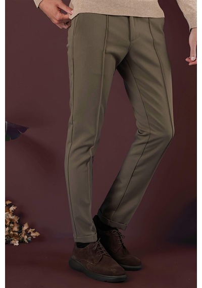 Efor P 1130 Slim Fit Bej Spor Pantolon Bej