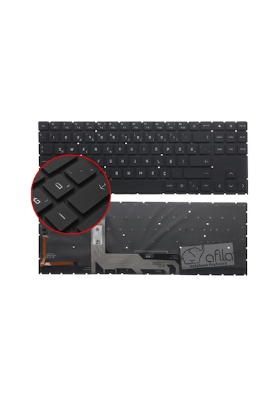 Hp Omen Gaming 16-wf0031nt Uyumlu Klavye Siyah - Tr - Ver.1 - Non-numeric - Rgb Backlit 4-zone