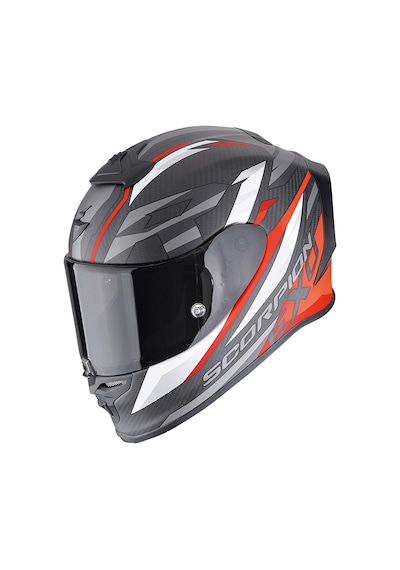Scorpion Exo R1 Evo Carbon Runner Spor Motosiklet Kask Mat Siyah Kırmızı Mat Siyah - Kırmızı