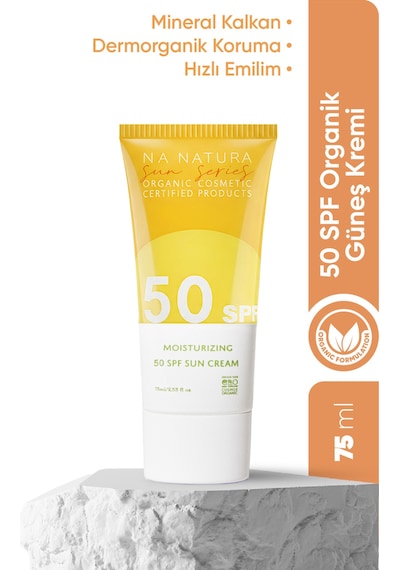 Iva Natura Organik Nemlendirici Ve Koruyucu 50 Spf Güneş Kremi 75 Ml