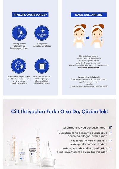Aha İçerikli Peeling Etkili Tonik Lapothıcell A C Daily Calming Booster
