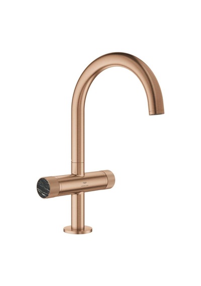 Grohe Atrio Private Collection 21138DL0 L-boyut Brushed Warm Sunset Lavabo Bataryası Altın