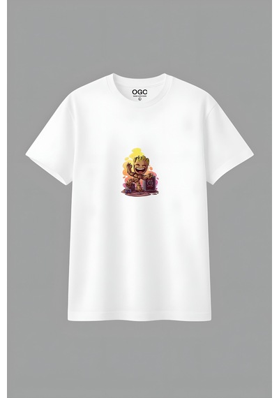 Ogc Baby Groot Unısex T-shırt Beyaz