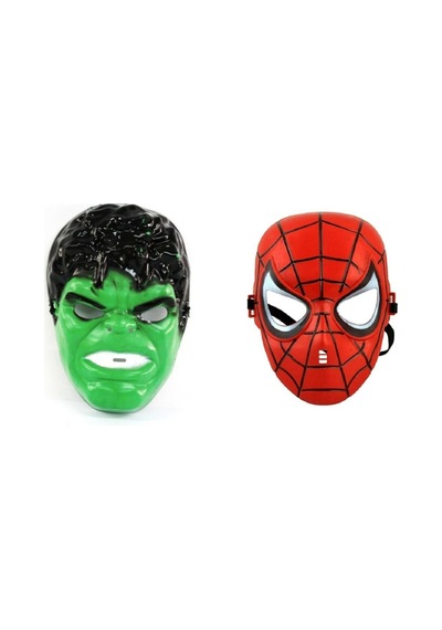 Hulk ve Spider Man Oyuncak Maske 2li Hulk Spiderman
