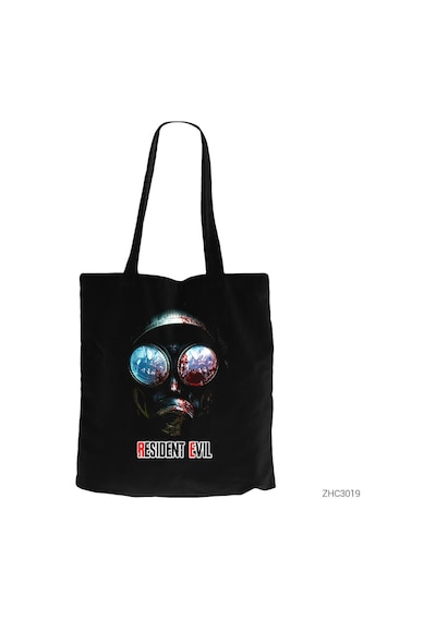 Resident Evil Gas Mask Siyah Kanvas Bez Çanta