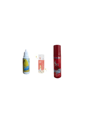 Muhabbet Kuşu Vitamin Seti Dermabit Sprey 200 ML + Tüyvit Vitamin