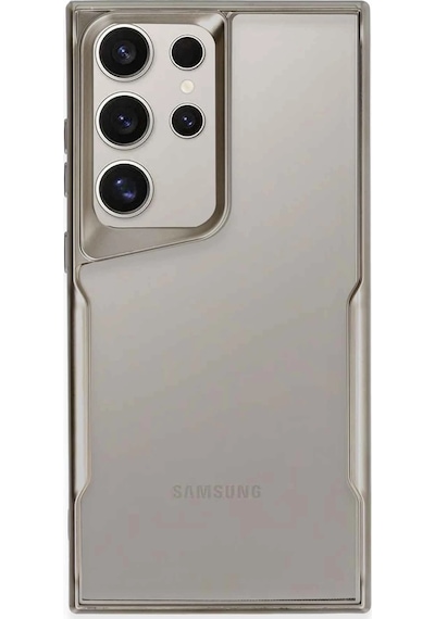 Zengemtx Newface Samsung Uyumlu Galaxy S24 Ultra Kılıf Boyi Silikon Kapak - Titan Gri