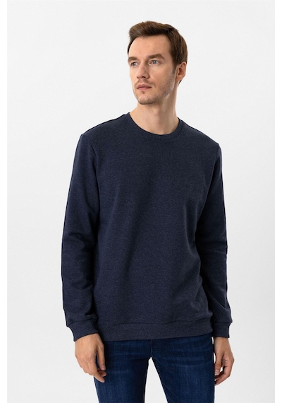 Süvari Oversize Kalıp O Yaka 3 İplik Yumuşak Dokulu Sweat Lacivert Süvari Oversize Kalıp O Yaka 3 İplik Yumuşak Dokulu Sweat Lacivert