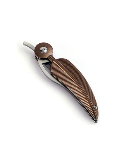 Crkt 6077 Xeaf Brown Kızıldereli Tüy Kamp Çakı Kahverengi