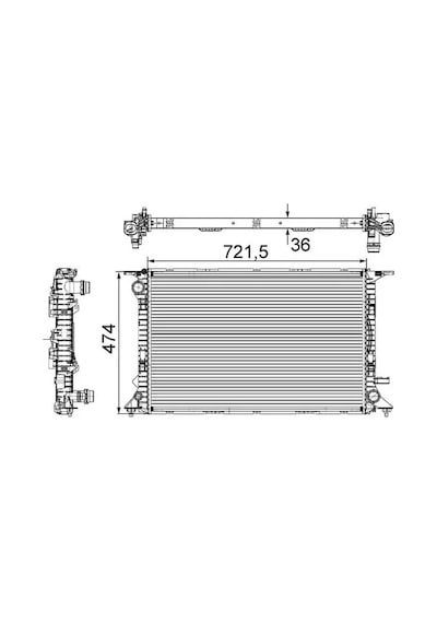 Audi A7 Motor Radyatoru 3.0 Tdi 2013-2014 Cgqb Mahle Cr911000s
