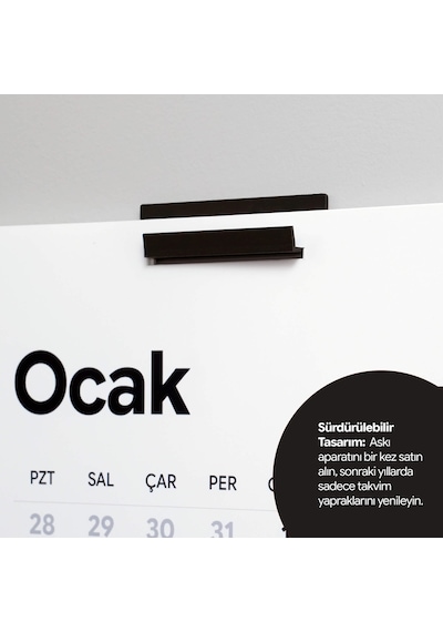 Domirus Plancore Wall Bracket Duvar Takvimi Askı Aparatı Siyah