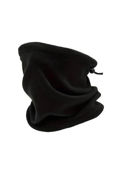 Aee Unisex Polar Boyunluk Ayarlanabilir Bere & Boyunluk Çok Siyah