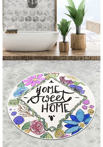 Topiary Çap Banyo Halısı Djt 200x200 cm, Banyo Halısı , Banyo paspası yıkanabilir