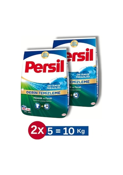 Okyanus Ferahlığı Toz Çamaşır Deterjanı 33 Yıkama 5 Kg 2'li Set