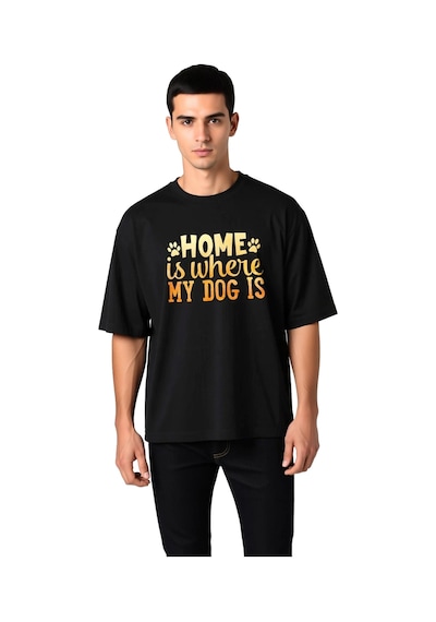 Paybuy Erkek Oversize Köpek Sevgili Baskılı Tişört Rahat Kesim Günlük Gi Siyah Paybuy Erkek Oversize Köpek Sevgili Baskılı Tişört Rahat Kesim Günlük Gi Siyah