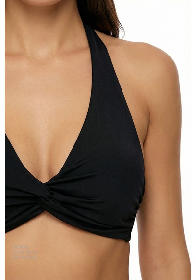 Penti  Siyah New Üçgen Twist Bikini Üstü