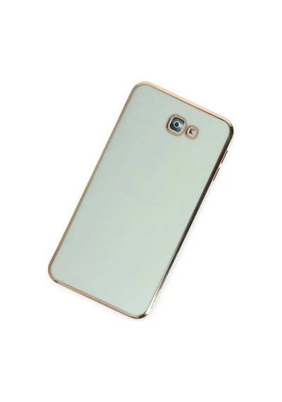 Samsung Galaxy J7 Prime Kılıf Volet Silikon - Açık Yeşil Çok Renkli