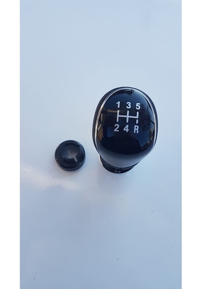 Volvo S40 V50 C30 2005-2010 Vites Topuzu Deri Kaplama Siyah Şema Siyah