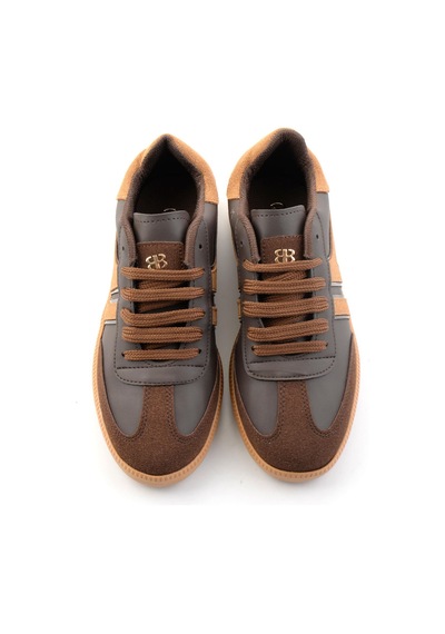 Bambi Kahve Süet Kadın Sneaker K01833025072