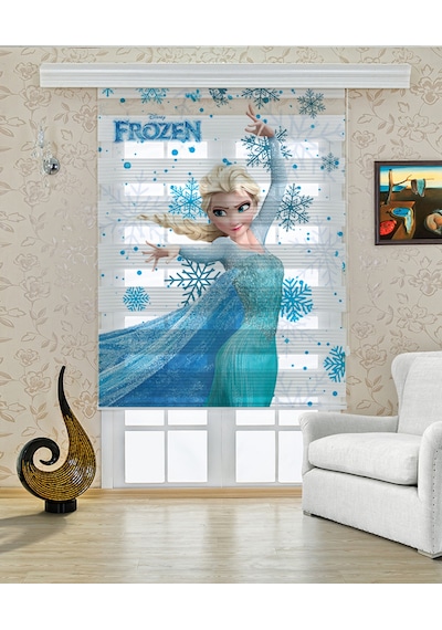 Perdecizade Enxboy Elsa Dijital Baskılı Zebra Perde-cocuk Odası-stor Perde Renkli