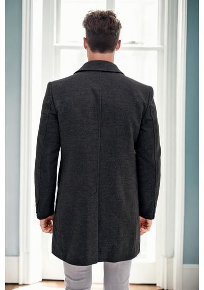 Plt9365 Dewberry Erkek Palto-antrasit Antrasit