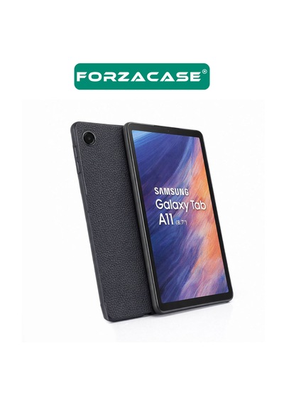 Forzacase Samsung Galaxy Tab A9 8.7 İnç İle Uyumlu Deri Görünümlü Silikon Kapak Kılıf - Fc1259 Arka Kapak