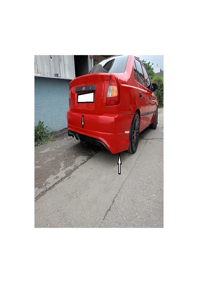 Hyundai Accent Milenyum Arka Tampon Eki Boyasız Astarlıdır - 736414123