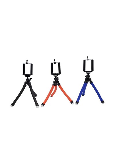 Ma Esnek Ahtapod Tripod Telefon Tutucu Kırmızı Standart