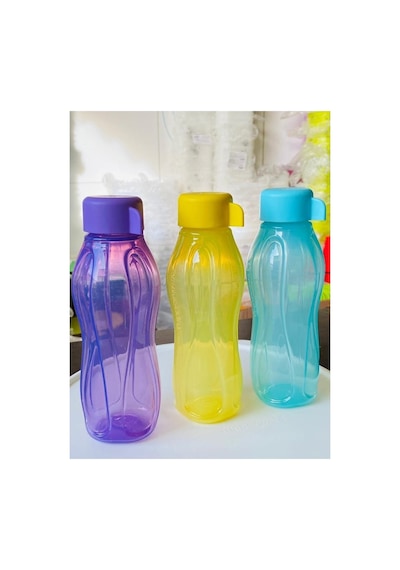 Tupperware Eko Şişe 310 Ml 3'lü Set Lila-mavi-turkuaz Mavi,sarı,mor