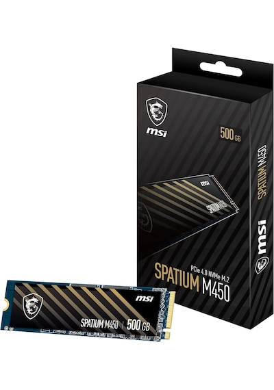 Msı Spatium M450 500gb V1 3600/2000mb/s Pcıe 4.0 Nvme M.2 Ssd