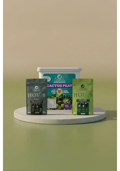 Cactus Peat 15 L 1 Adet + Jeotab Leonardit Ve Organik Gübre Paketi Diğer