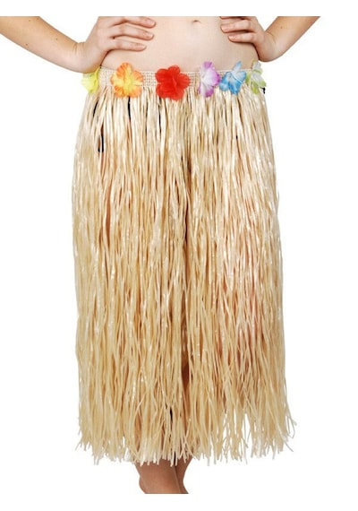Hawaii Tarzı Hula Eteği 60 Cm Hasır Naturel Etek 5691