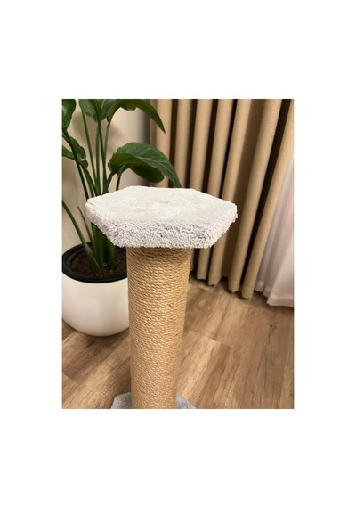 60 Cm Dev Kedi Tırmalama Direği Gri