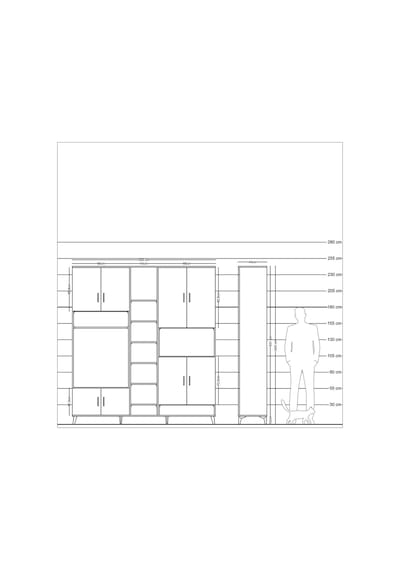 Hyperion Dolap 18 Raflı 8 Kapaklı Tek Askılı 220x44x243 Çam-antrasit/antrasit Antrasıt/antrasıt Hyperion Dolap 18 Raflı 8 Kapaklı Tek Askılı 220x44x243 Çam-antrasit/antrasit Antrasıt/antrasıt