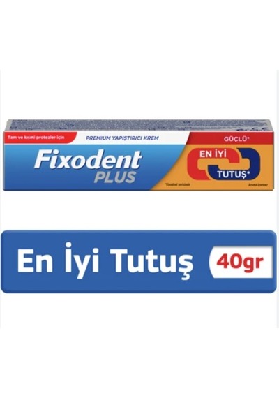 Fixodent Plus Güçlü Tutuş Diş Protez Yapıştırıcı Krem 5 x 40 G