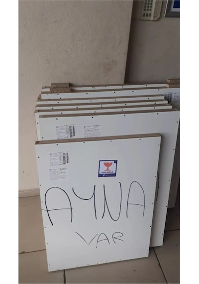 Nuun Dekor 80 Cm Günışığı Ledli Kumlama Banyo Aynası / Dekoratif Ayna Trafolu Şeffaf