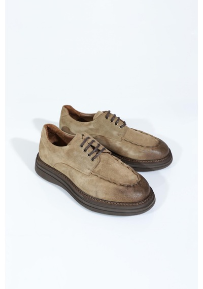 Dgn 969 Erkek Loafer Ayakkabi Koyu Taba Süet