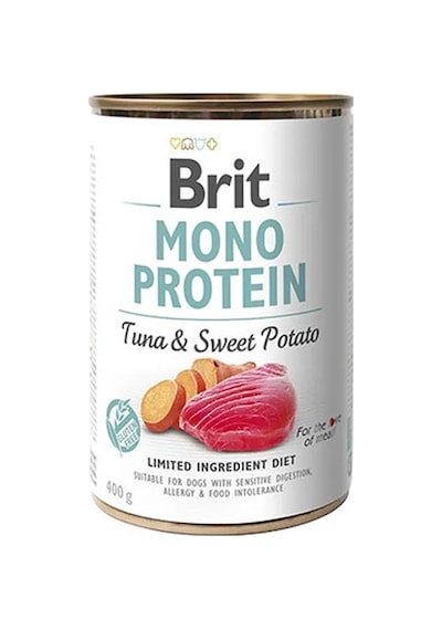 Brit Mono Protein Ton Balıklı Ve Tatlı Patatesli Hassas Yetişkin Köpek Konservesi 400 Gr 110-20005.01