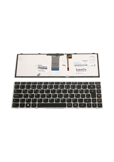 Lenovo Uyumlu G40 G40-30 G40-45 Notebook Klavye Gri Çerçeveli Işıklı